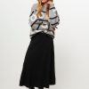 Women Zenggi Skirts | Woven A-Line Skirt Black