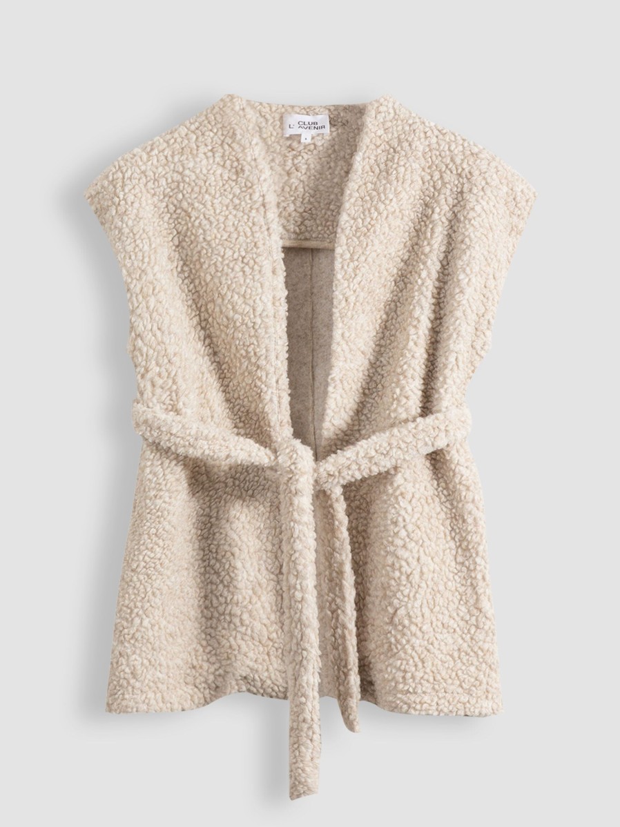 Women Club L’avenir Blazers And Jackets | Nohi, Wool Mix Teddy Gilet Sand