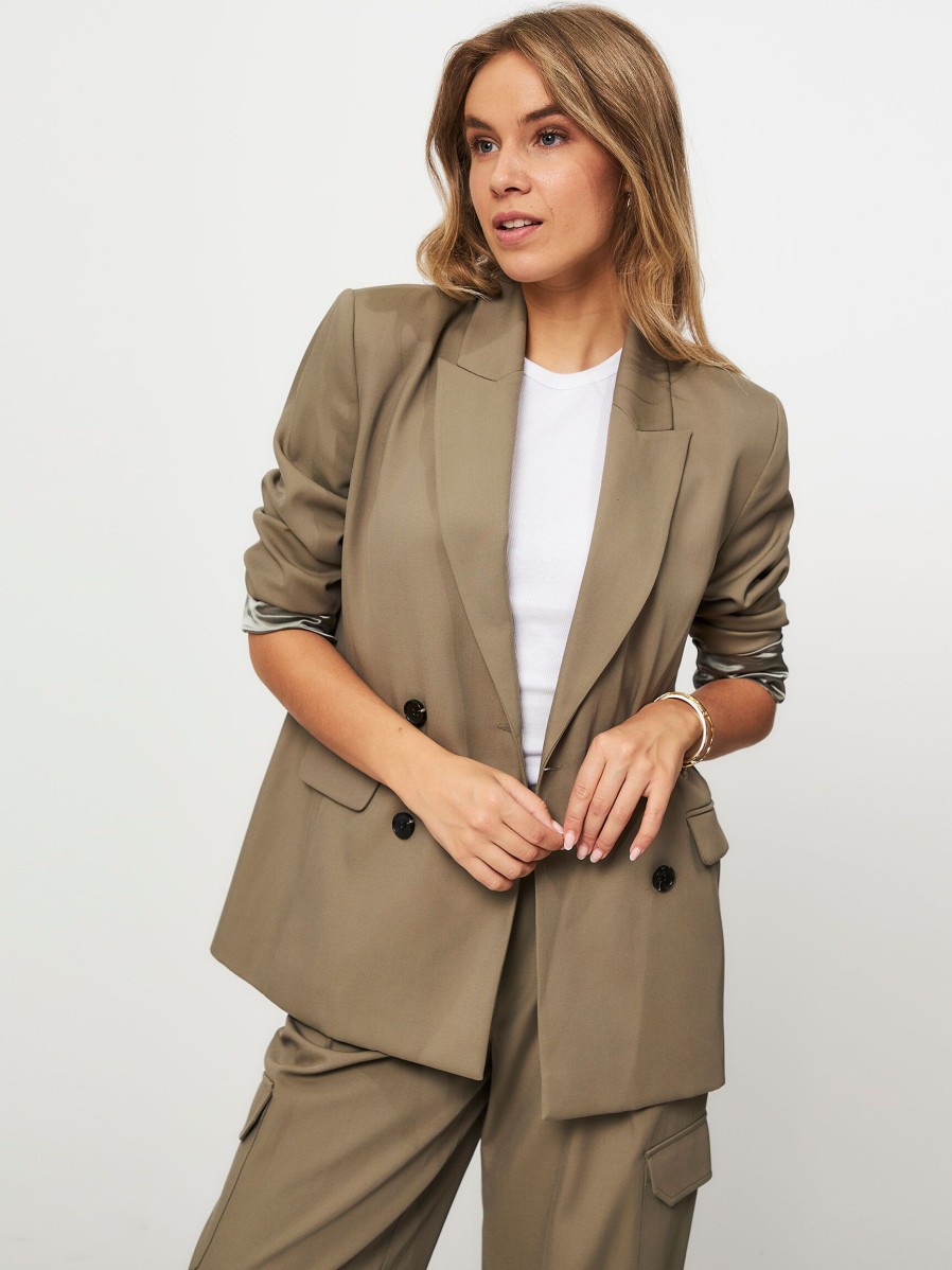 Women Dante 6 Blazers And Jackets | Lirio, Lyocell Mix Blazer Khaki