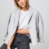 Women American Vintage Tops And Blouses | Sonoma, Cotton Melange T-Shirt Light Grey