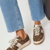 Women Copenhagen Sneakers | Cph22, Suede Leopard Sneakers Brown