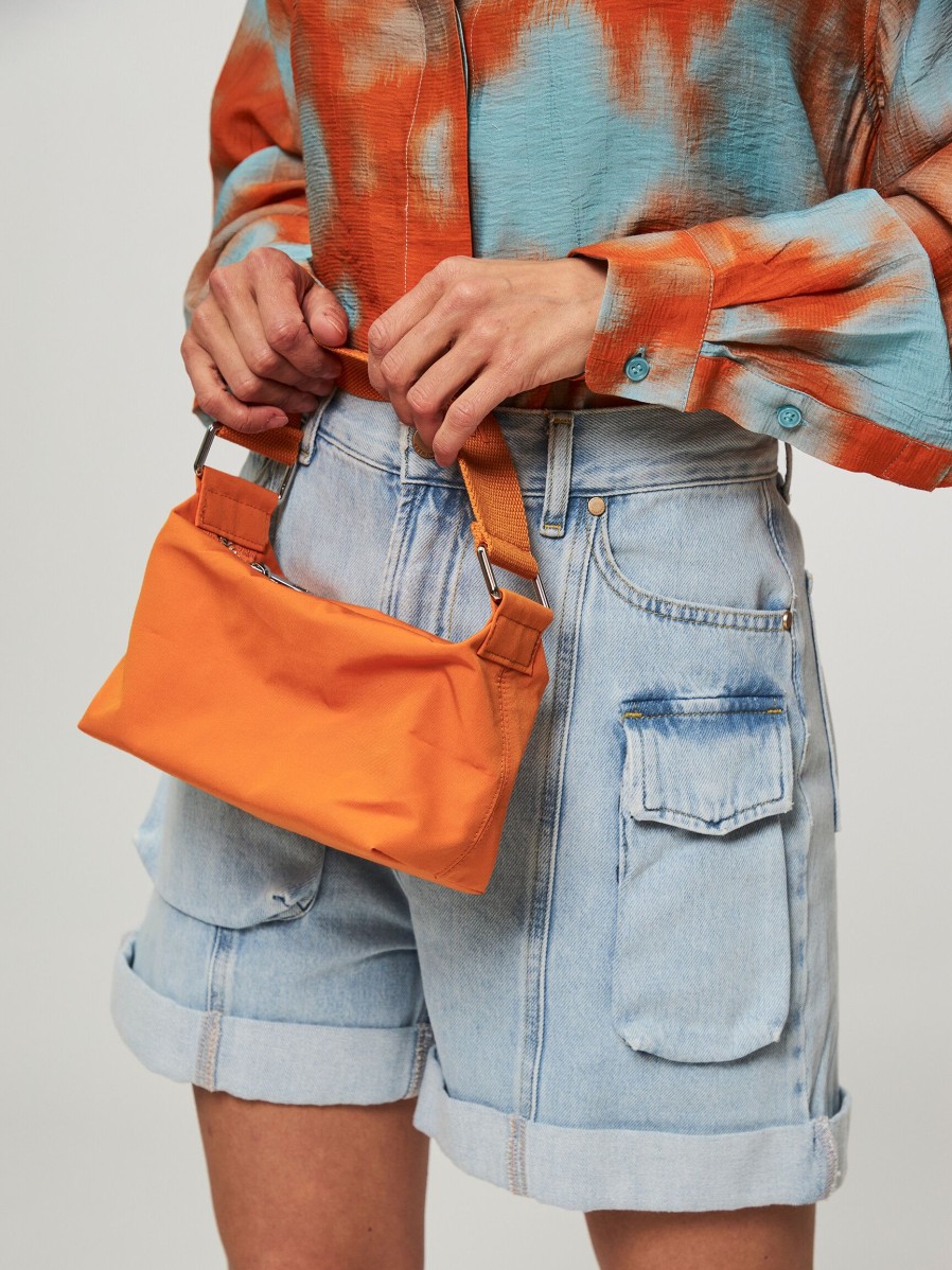 Women Samsoe Samsoe Bags | Lara, Cotton Mix Handbag Orange