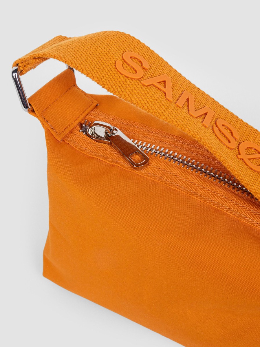 Women Samsoe Samsoe Bags | Lara, Cotton Mix Handbag Orange