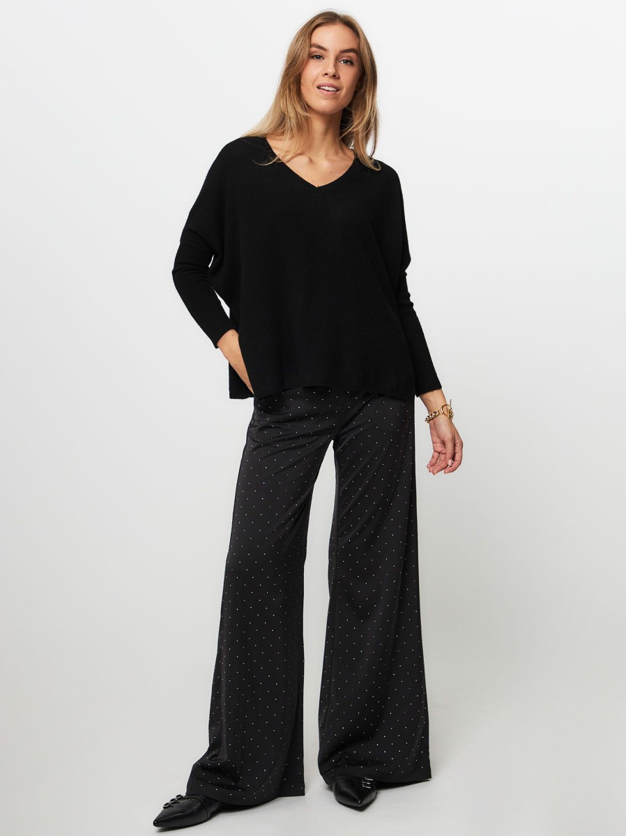 Women Absolut Cashmere Sweaters And Cardigans | Camille, Cashmere Jumper Black