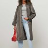 Women Samsoe Samsoe Outerwear | Lia, Woven Coat Dark Grey