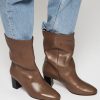 Women Anonymous Copenhagen Boots | Mully, Leather Low Boots Taupe