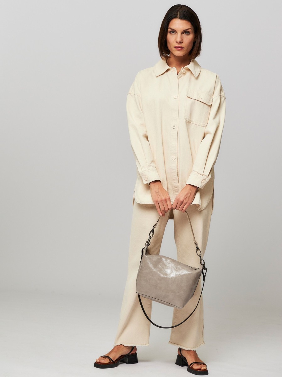 Women Ellen Truijen Bags | Chunky'S, Patent Leather Shoulder Bag Taupe