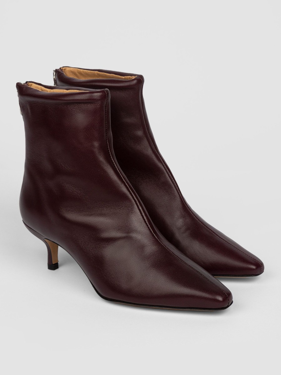 Women Ivylee Copenhagen Boots | Blaze, Leather Ankle Boots Bordeauxred