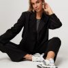 Women Second Female Blazers And Jackets | Kaleem, Viscose Mix Cropped Blazer Black