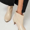 Women Anonymous Copenhagen Boots | Hilly, Leather Ankle Boots Cream