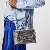 Women Essentiel Antwerp Bags | Emisol, Leatherlook Metallic Crossbody Bag Silver Colour