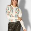 Women Notes du Nord Sweaters And Cardigans | Blossom, Cotton Jumper With Flower Print Ecru