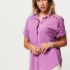 Women Xirena Tops And Blouses | Channing, Cotton Blouse Purple