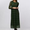 Women Modstrom Dresses And Tunics | Ora, Mesh Dress With Print Green