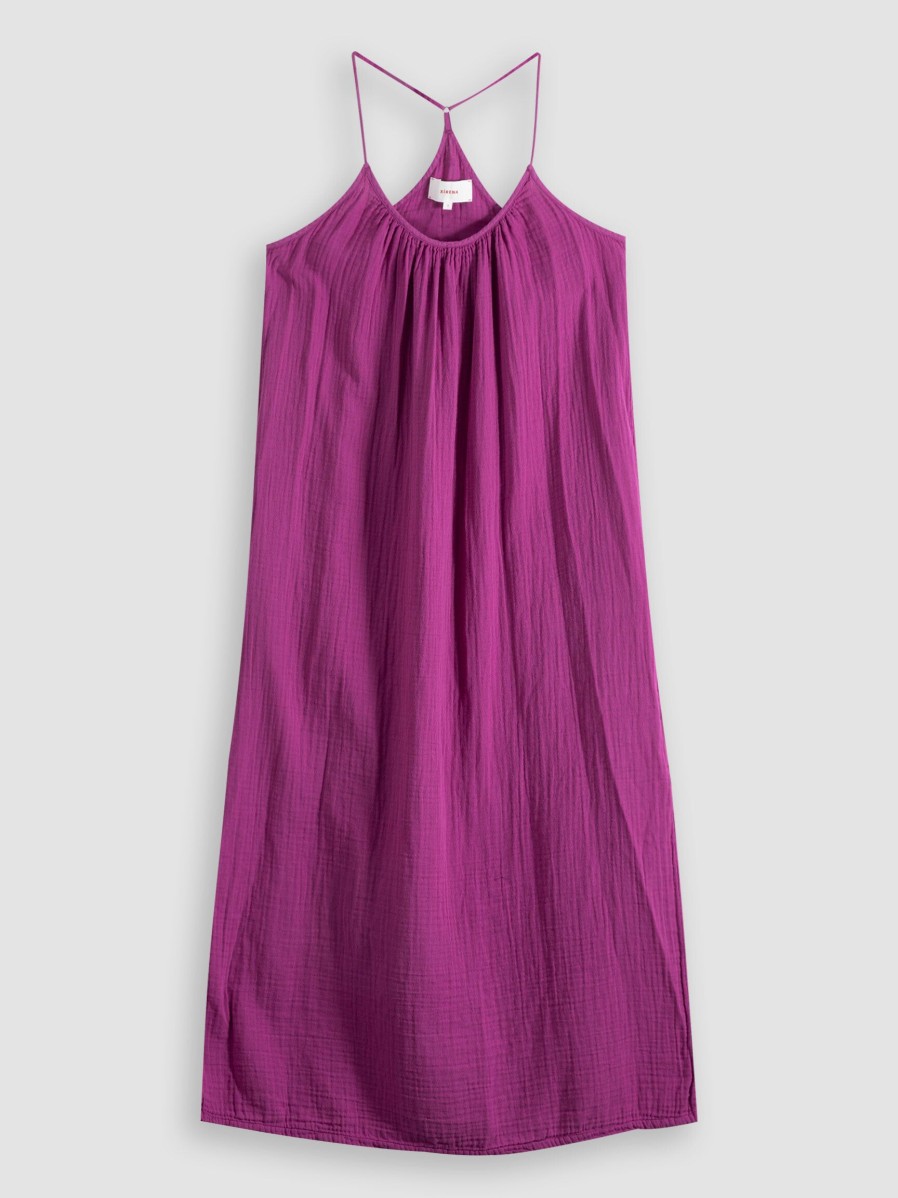 Women Xirena Dresses And Tunics | Talia, Cotton Maxi Dress With Structure Purple