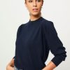 Women Absolut Cashmere Sweaters And Cardigans | Picadilly, Wool/Cashmere Mix Jumper Dark Blue