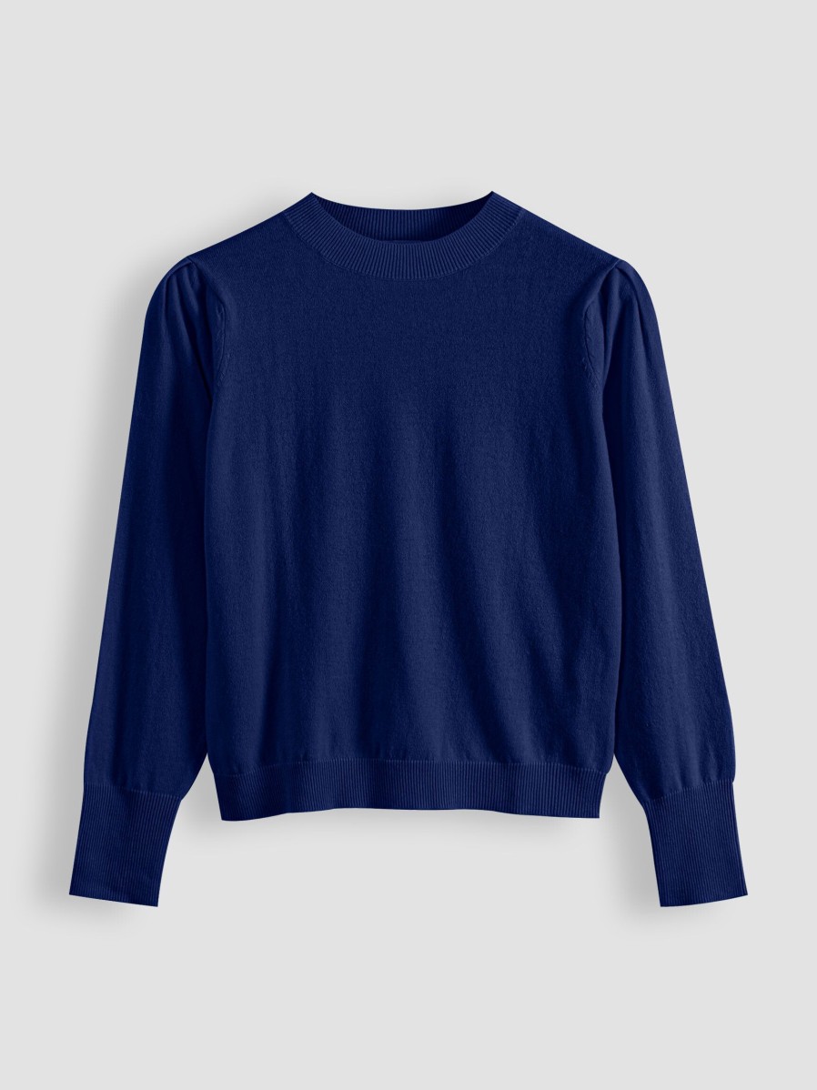 Women Absolut Cashmere Sweaters And Cardigans | Picadilly, Wool/Cashmere Mix Jumper Dark Blue