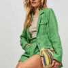 Women Suncoo Blazers And Jackets | Dafne, Woven Tweed Blazer Green