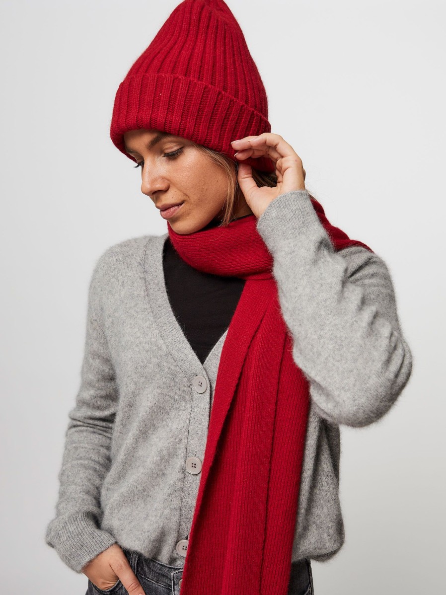 Women Le Bonnet Hats And Beanies | Wool Mix Hat Red