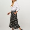 Women Baum und Pferdgarten Skirts | Shari, Leatherlook A-Line Skirt With Embroidery Black