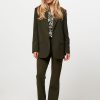 Women Modstrom Blazers And Jackets | Gale, Rayon Mix Blazer Dark Green