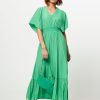 Women Co'Couture Dresses And Tunics | Samia, Viscose Mix Maxi Dress Green