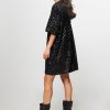 Women Frnch Dresses And Tunics | Charlyn, Cotton Sequins Dress Black