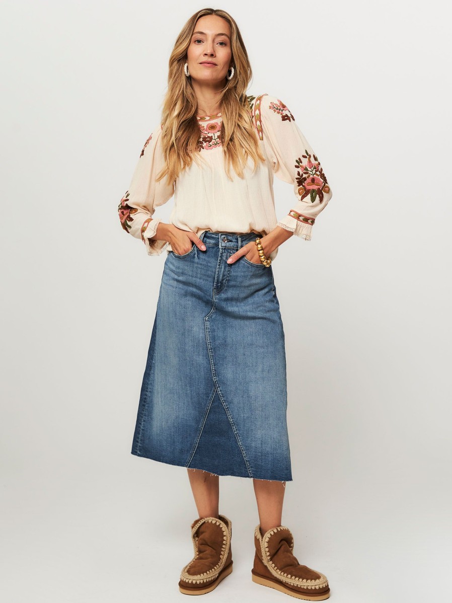 Women Denham Skirts | Emma, Denim Skirt Blue