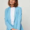 Women POM Amsterdam Blazers And Jackets | Woven Blazer With Structure Blue