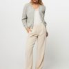 Women Samsoe Samsoe Pants And Jumpsuits | Hoys, Lyocell Mix Wide Leg Trousers Sand