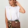 Women Bellerose Bags | Hanomy, Leatherlook Braided Crossbody Bag Brown