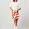 Women Another-Label Skirts | Fleurine, Viscose Rok With Print Orange