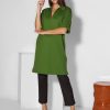 Women Samsoe Samsoe Dresses And Tunics | Jessy, Viscose Mix Melee Dress Green