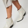 Women Silver Grace Boots | Hudson, Leather Western Boots Off White