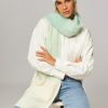 Women Gloria! Gloria! Scarves | Dreamy, Mohair Mix Scarf With Pattern Mint Green