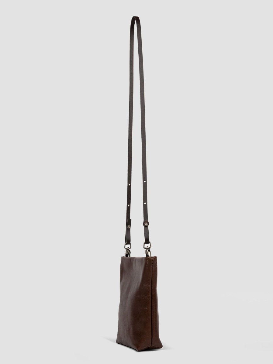 Women Ellen Truijen Bags | Leather Crossbody Bag Dark Brown