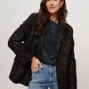 Women Freebird Blazers And Jackets | Maevy, Woven Blazer With Pattern Black