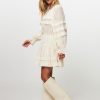 Women Ulla Johnson Dresses And Tunics | Polly, Silk Mix Dress Off White