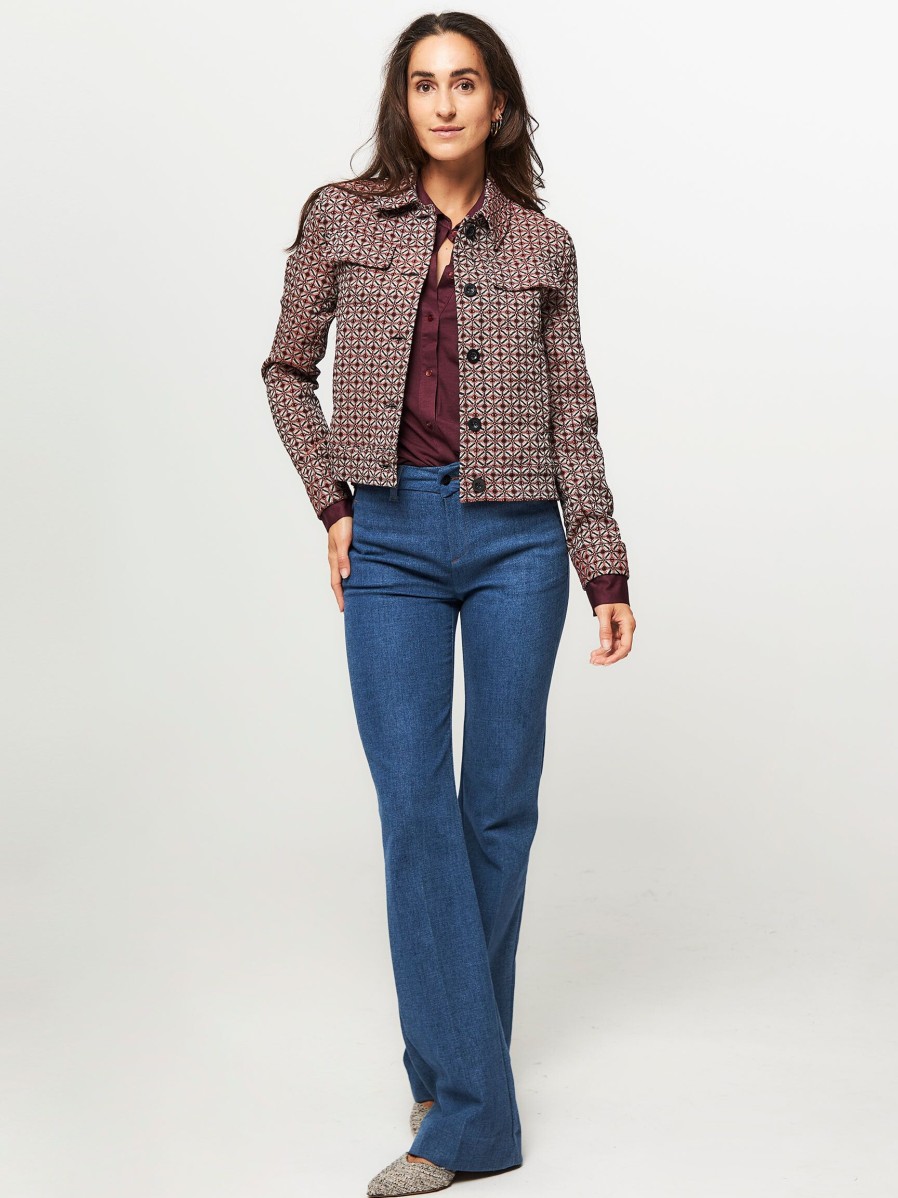 Women La Fee Maraboutee Blazers And Jackets | Pigale, Cotton Mix Jacket With Pattern Terracotta