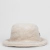 Women Ugg Hats And Beanies | Gewatteerde Reversible Teddy Bucket Hat Off White