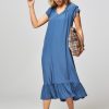 Women Co'Couture Dresses And Tunics | Sunrise, Viscose Mix Dress Blue