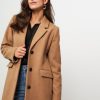 Women Modstrom Outerwear | Pamela, Wool Mix Coat Lightbrown