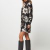 Women Second Female Dresses And Tunics | Softly, Woven Dress With Print Black