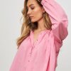 Women Laurence Bras Tops And Blouses | Cigar, Cotton Top Pink