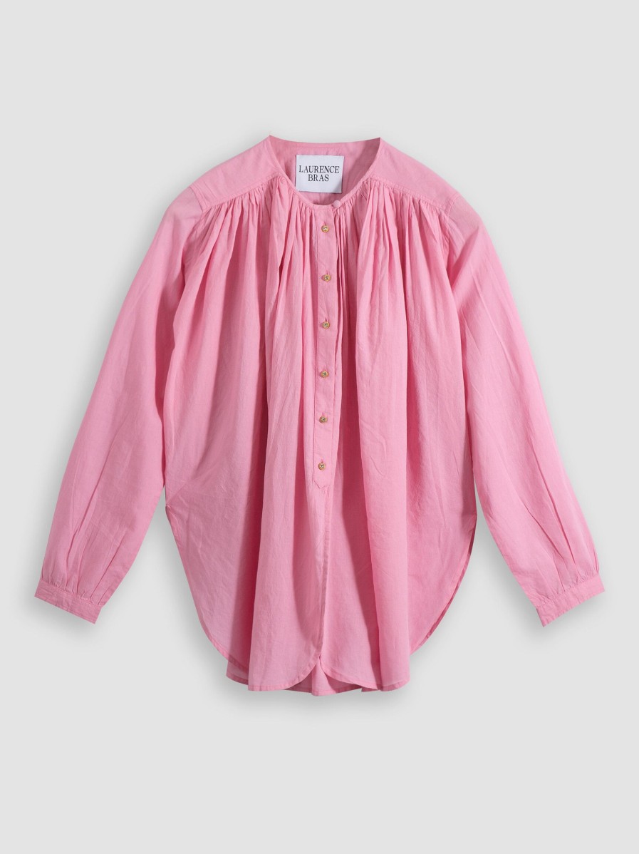 Women Laurence Bras Tops And Blouses | Cigar, Cotton Top Pink