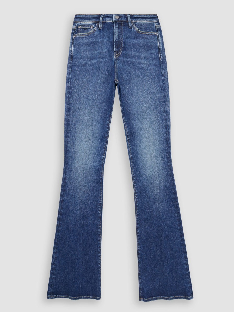 Women Denham Jeans | Jane, Free Move High Waist Stretch Flared Jeans Blue