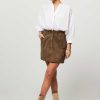 Women Alter Ego Skirts | Nushka, Suede Cargo Skirt Army