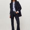 Women Tommy Hilfiger Blazers And Jackets | Viscose Mix Blazer Dark Blue