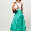 Women Gestuz Skirts | Hesla, Woven Wrap Over Skirt Green