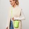 Women Essentiel Antwerp Bags | Elyma, Woven Crossbody Bag Lime Green